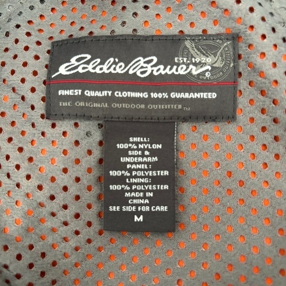 Eddie Bauer orange lightweight windbreaker size M - Picture 14 of 15
